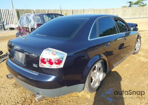 2002 Audi A4 3.0 Quattro из США, поврежденный, VIN WAULT68E82A310740